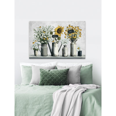 «Fresh Cut Sunflowers», reproduction sur toile tendue
