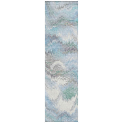 Machine Washable Indoor/Outdoor London ACN2258 Swirls Rug