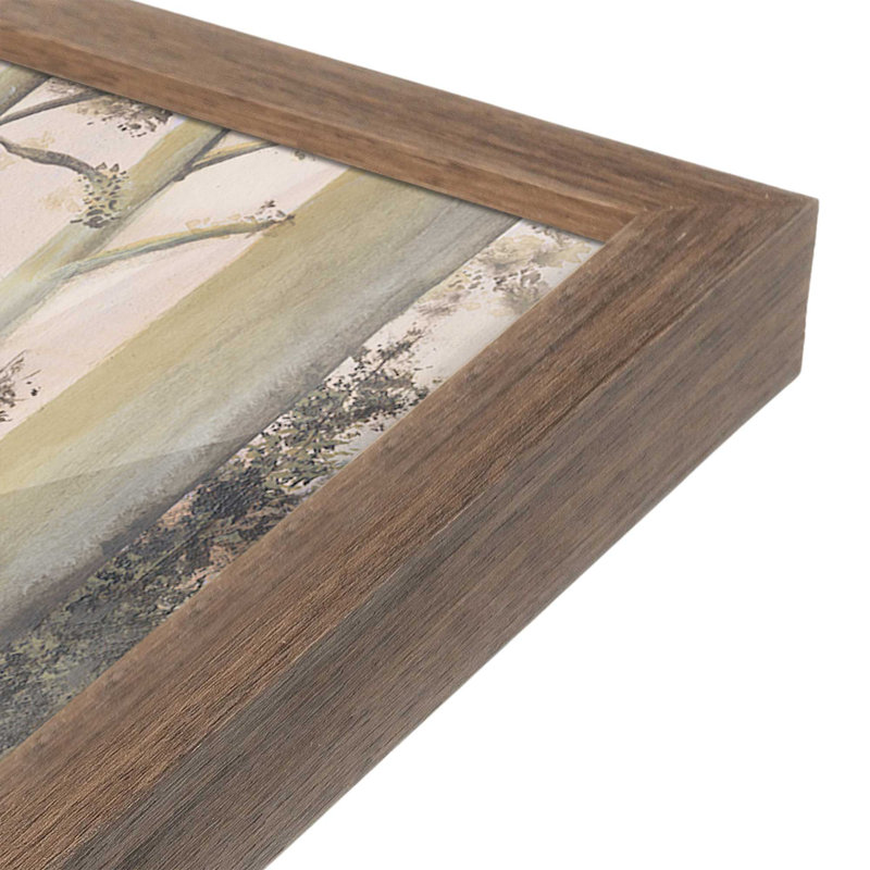 "Télécommande Lakeshore I" par Michael Willett, reproduction d'art, Impression sur cadre ouvert sans papier mat, Brun