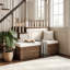 Foam Padding Upholstered Storage Bench