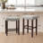Maston Wood Bar Stools For Kitchen Island, Rustic Modern Backless Stool With Wooden Seat - 30" Height Options-349960141
