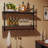 Floating Shelf With Towel Bar And Hooks - Industrial Wall-Mounted Storage Shelf For Kitchen, Bathroom, Living Room - Sturdy Wrought Iron And Particle Board Design-443813518