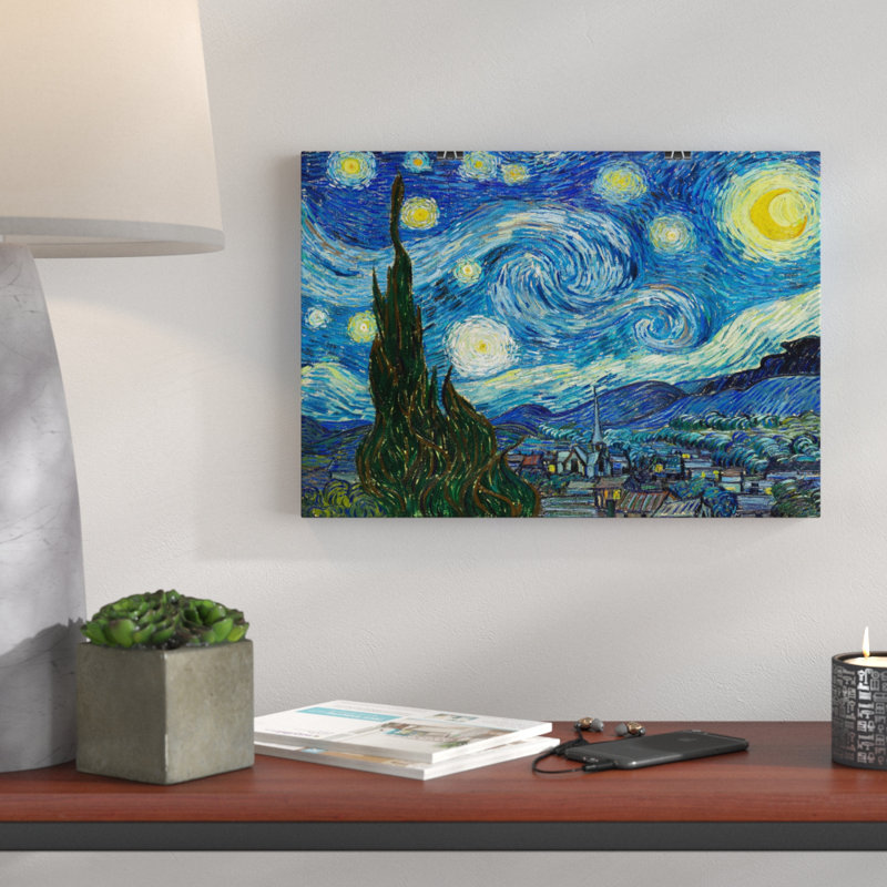 Vincent Van Gogh a Starry Starry Night - Frameless Print, 33.1cm H x 84.1cm W