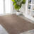 Antto Solid Low-Pile Brown Rug-950393693