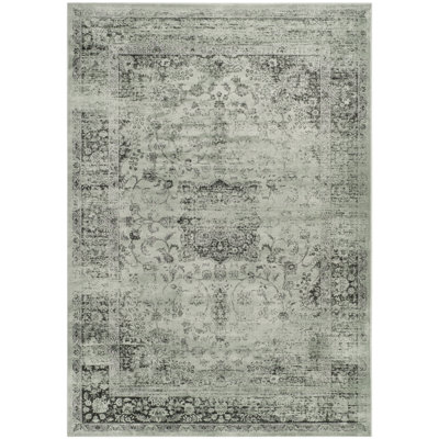 Dutta Oriental Spruce/Ivory Area Rug