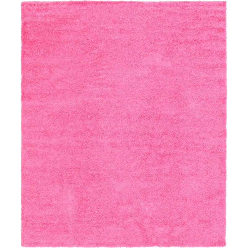 Tapis rose Angeline Taffy, Square 5'3", Rose caramel