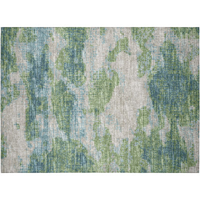 Whittany Washable Abstract Indoor / Outdoor Rug