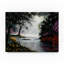 Fikes «Garden Scene 3», reproduction de peinture à l'huile sur toile tendue-25325579