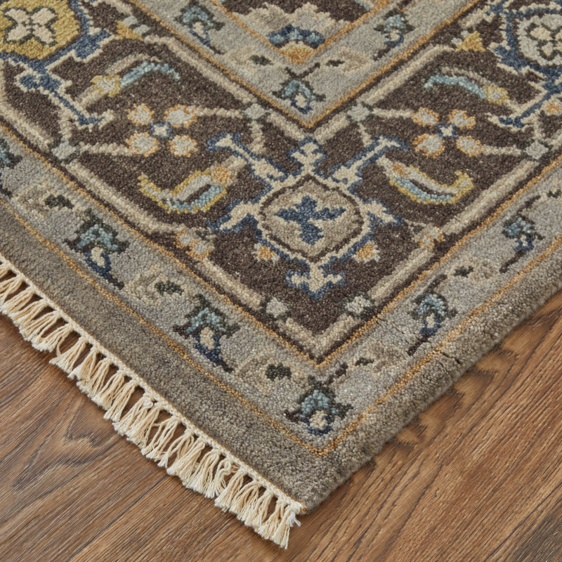 Flaxberry Wool Oriental Indoor Rug, Rectangle 2' x 3'