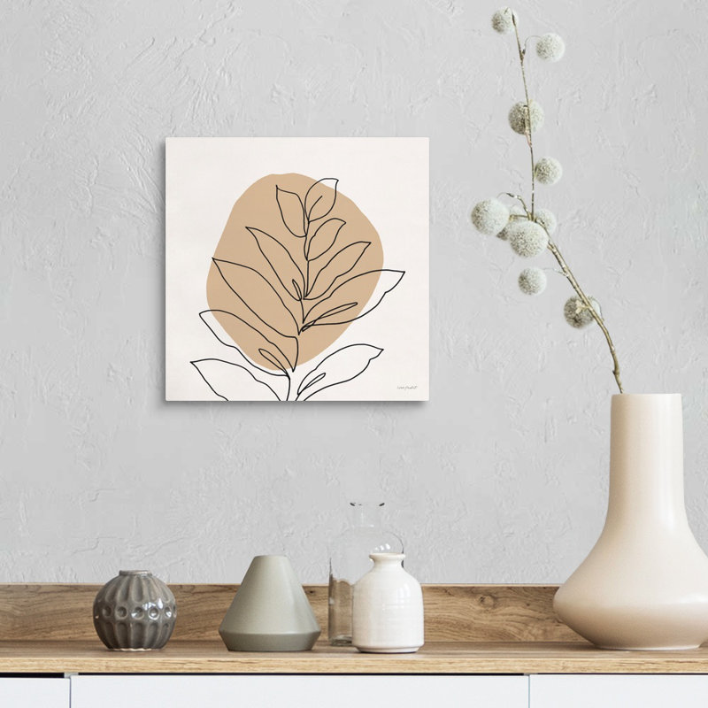 Just Leaves 02, art mural sur toile, Toile tendue, H 12 po x l 12 po