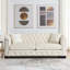 Canapé Chesterfield moderne en velours avec dossier capitonné et garniture cloutée-1834848004