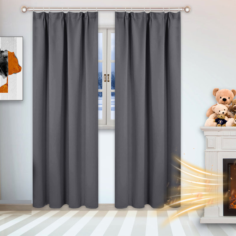 Abinadi Blackout Curtain Single Panel, 52"W x 72"L