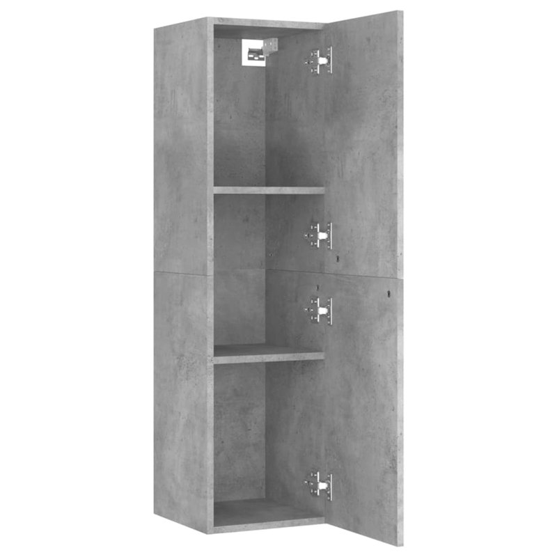 Entertainment Centre for TVs up to 70", Concrete Grey, 76.2cmH x 76.2cmL x 406.4cmW