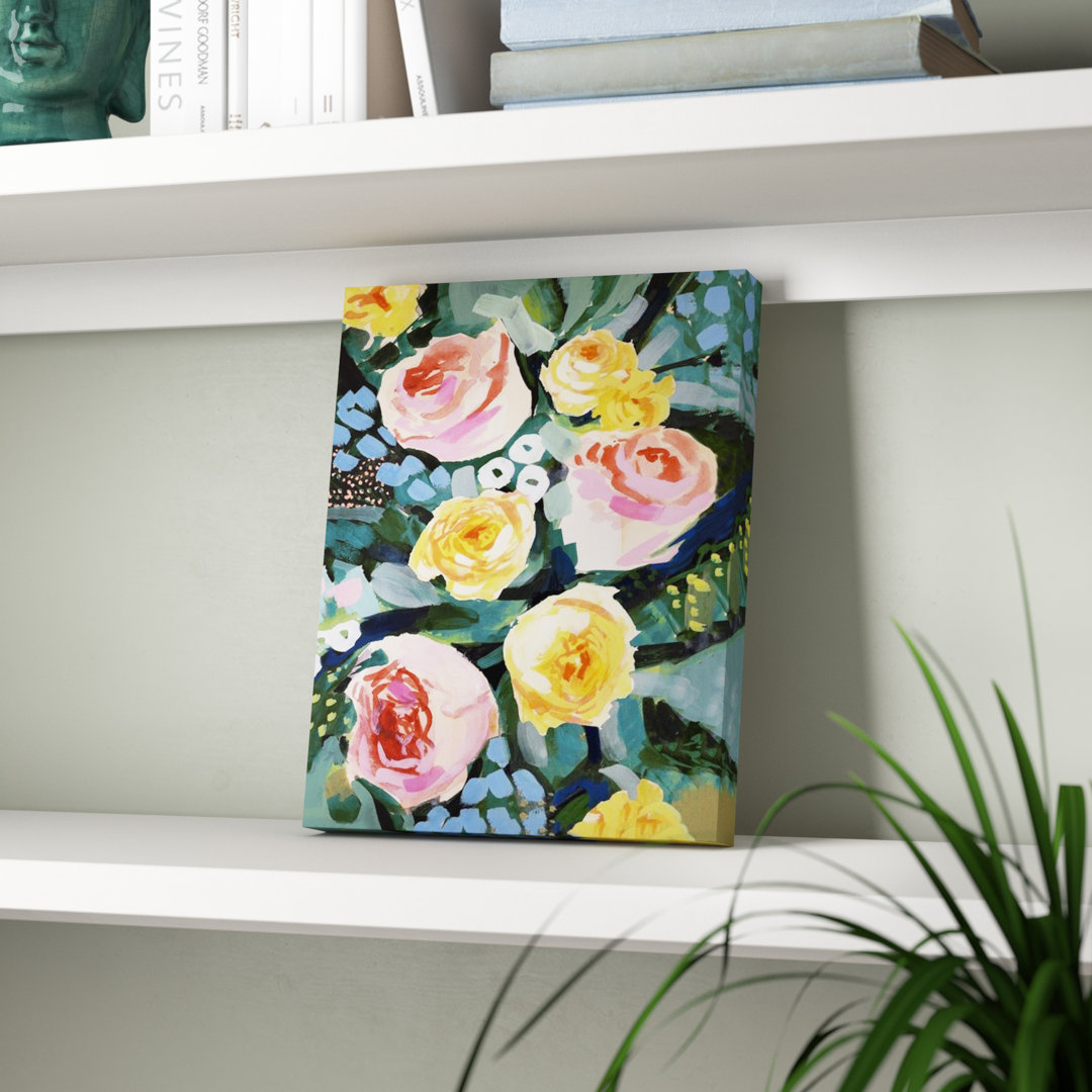 'Flower Jumble II' Painting on Canvas Winston Porter 