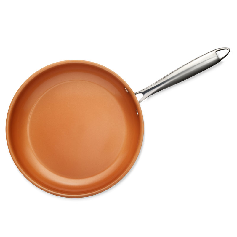 Gotham Steel Non-Stick Stainless Frying Pan, 10" Diameter