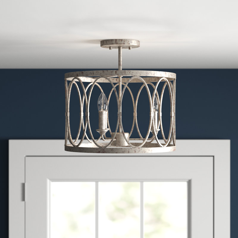 Plafonnier semi-encastré 3 lumières Alverstone