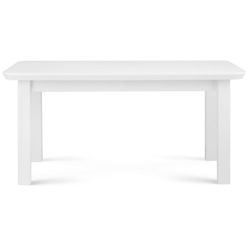 Extendable Metal Base Dining Table, White