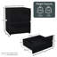 Taniesha 4 Piece Bedroom Set (2 Drawer Bedside Chest X2, 3 Drawer Chest, 2 Door 2 Drawer Wardrobe), (100% FSC)-1752820872