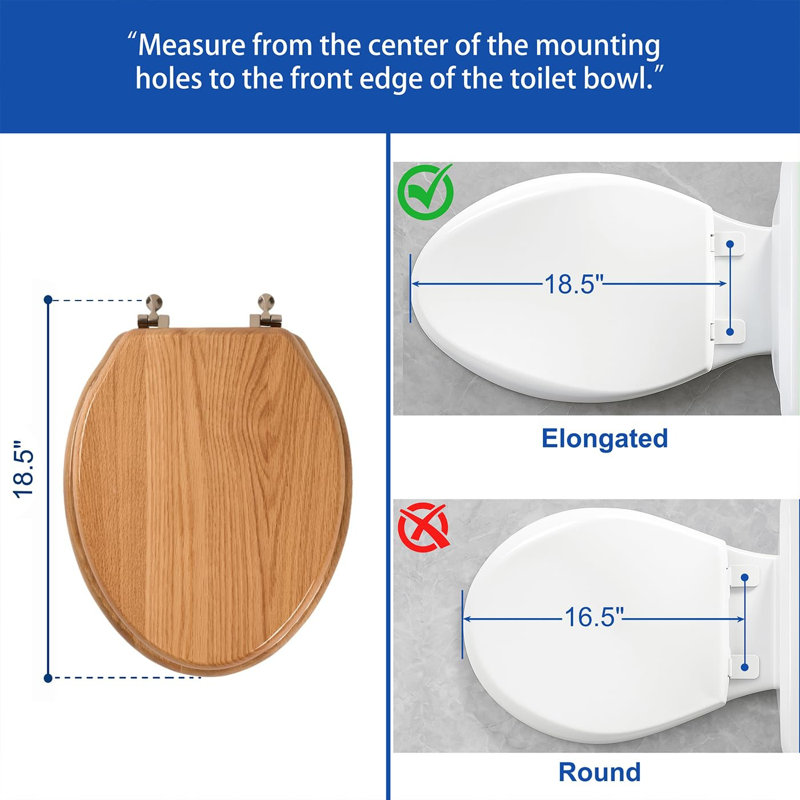 Siège de toilette en bois massif