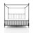 Magdaleno Metal Canopy Bed-184808844-184808843