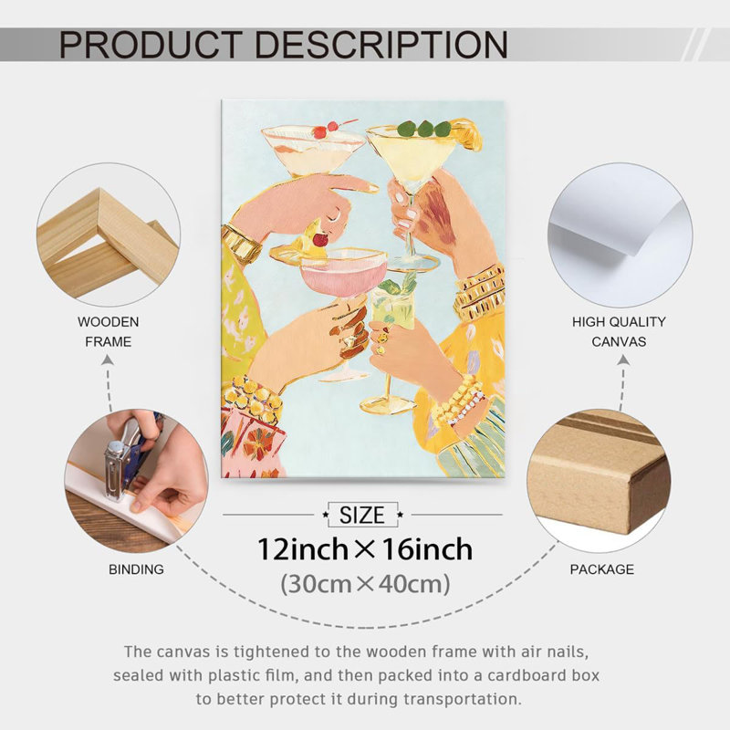 1 Piece Wrapped Canvas Wall Art