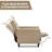 Ahzaria Upholstered Recliner, Manual Recliner Chair, Pushback Recliner, Upholstered Armchair for Living Room-617970639