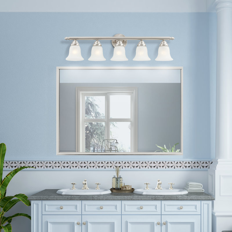 Hardin 5 - Light Dimmable Bath Bar, Brushed nickel