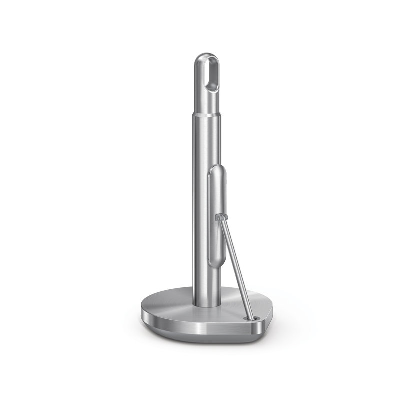 Simplehuman Tension Arm Standing Paper Towel Holder, Brushed