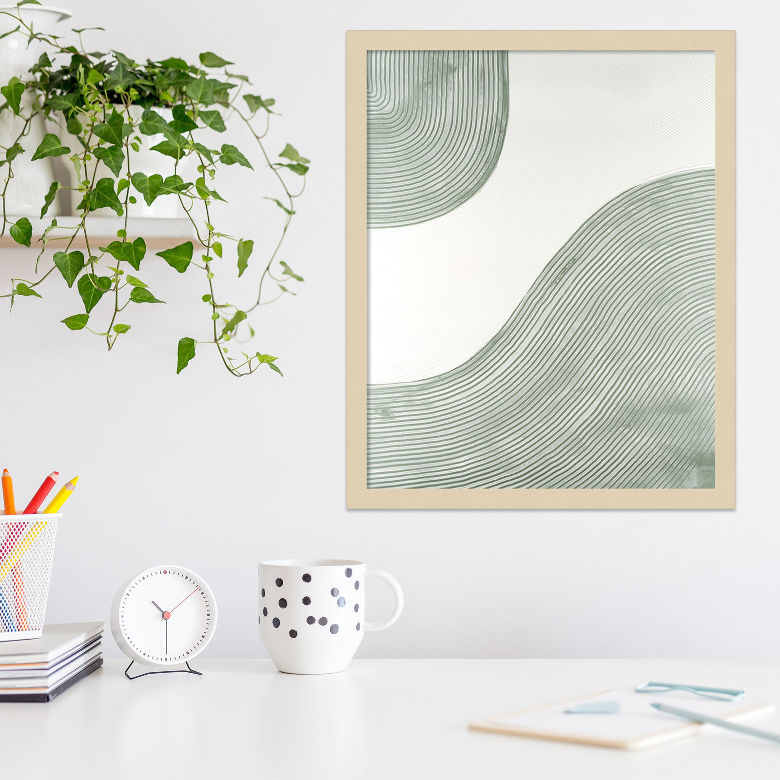 Get Going by Vanna Lam, Brown, 21" H x 17" W x 1" D