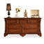 Armoire d'appoint en bois massif brun noisette