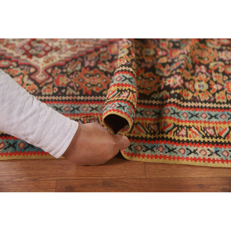 Tapis traditionnel à teinture végétale pré-1900 4 x 5