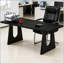 Bureau d'ordinateur rustique avec surface spacieuse et panneau de fibres à densité moyenne durable, parfait pour la maison et le bureau