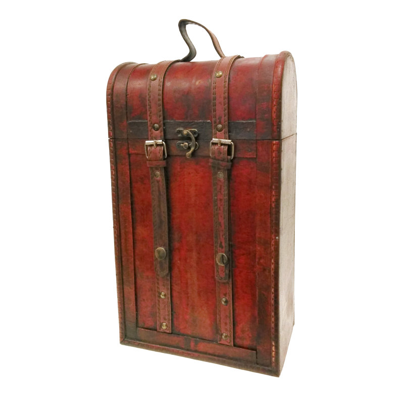Porte-vin en bois double bouteilles