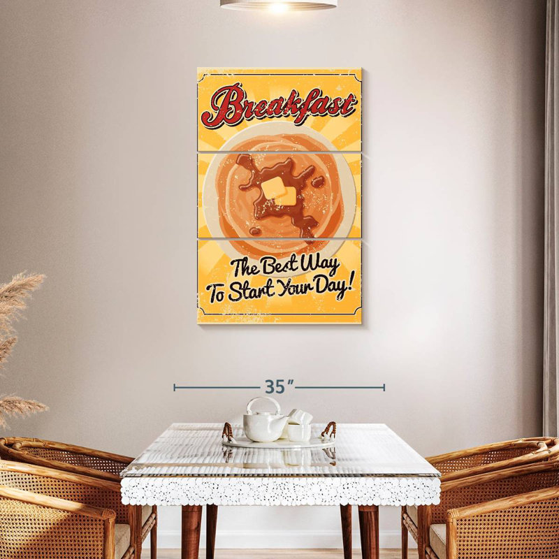 Pancakes, 57" H x 36" W