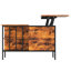 Table basse à plateau relevable avec style, hauteur réglable de 31,5 po, compartiment caché pour consoles de jeux, 3 livres à tablettes ouvertes, capacité de 110 lb, table carrée à assemblage rapide, couvertures de rangement et collations,