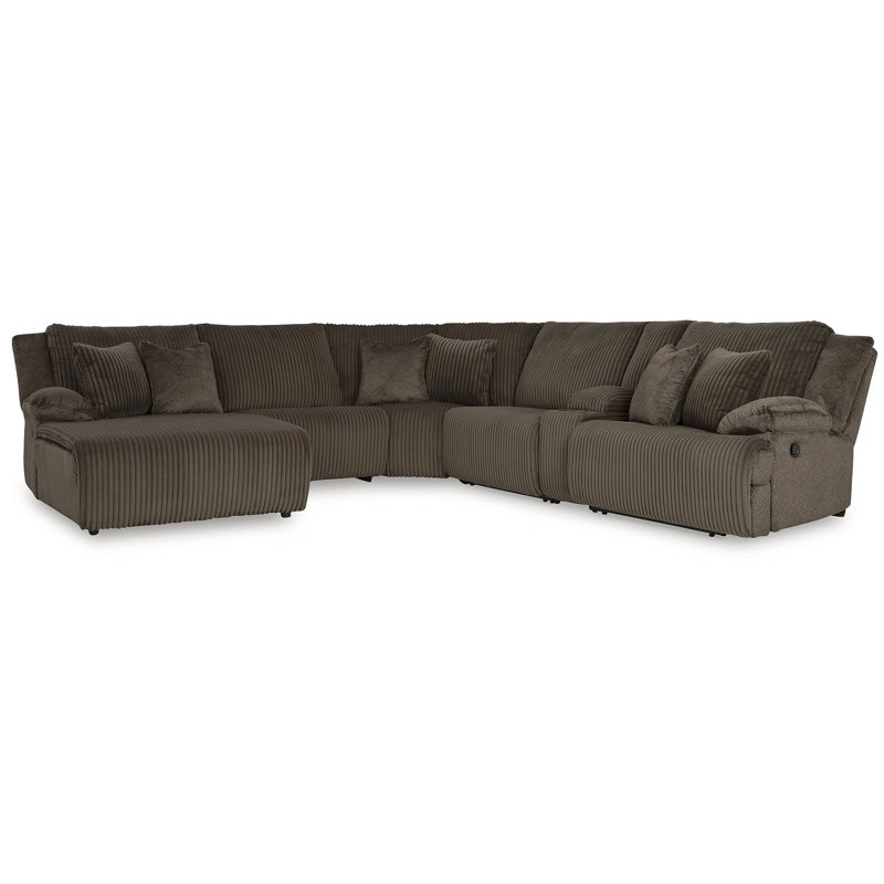 Matherly 6-Piece Reclining Sectional With Chaise, Right Hand Facing