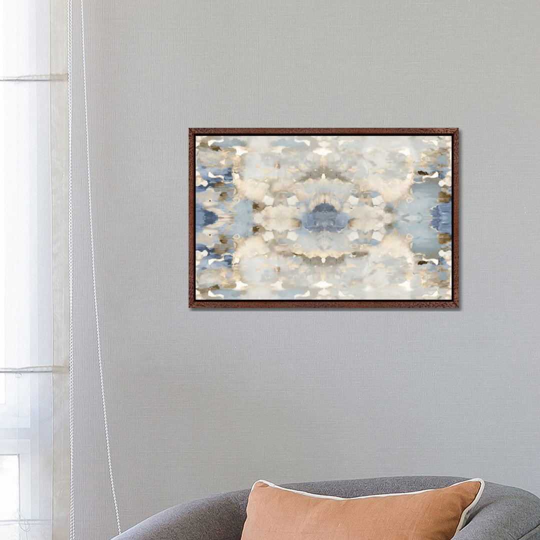 Harmony In Blue & Brown II von Ellie Roberts - Galerie-verpackte Leinwand Giclée auf Leinwand