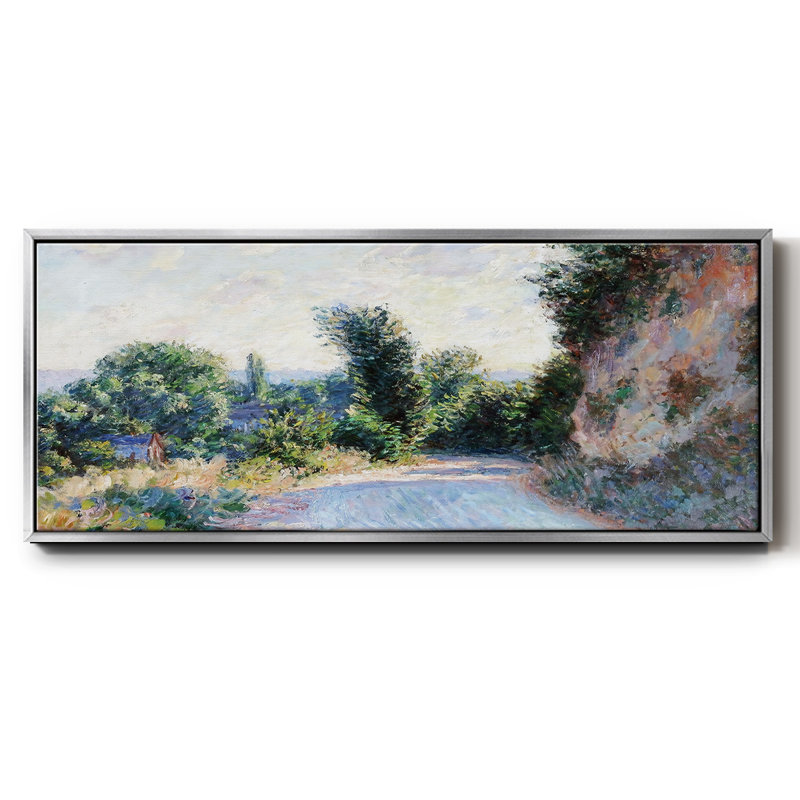 Route près de Giverny 02, 1885 - Toile encadrée, H 20 po x l 50 po