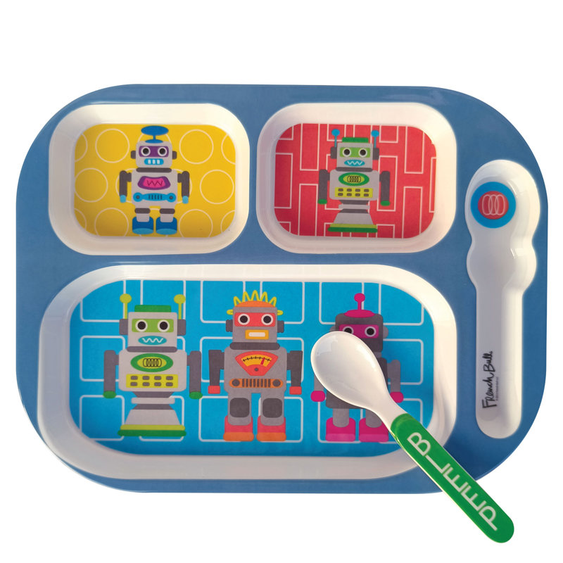 Plateau quotidien pour enfants 11 "French Bull - Robots