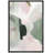 Abstract Colorful Strokes Green Pink Watercolor Framed On Canvas Print-94585682-94585680