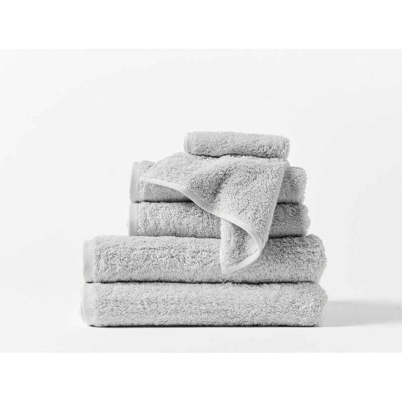 Cloud Loom 100% Cotton Plush Bath Towel, Fog, Washcloth - 1 Pack