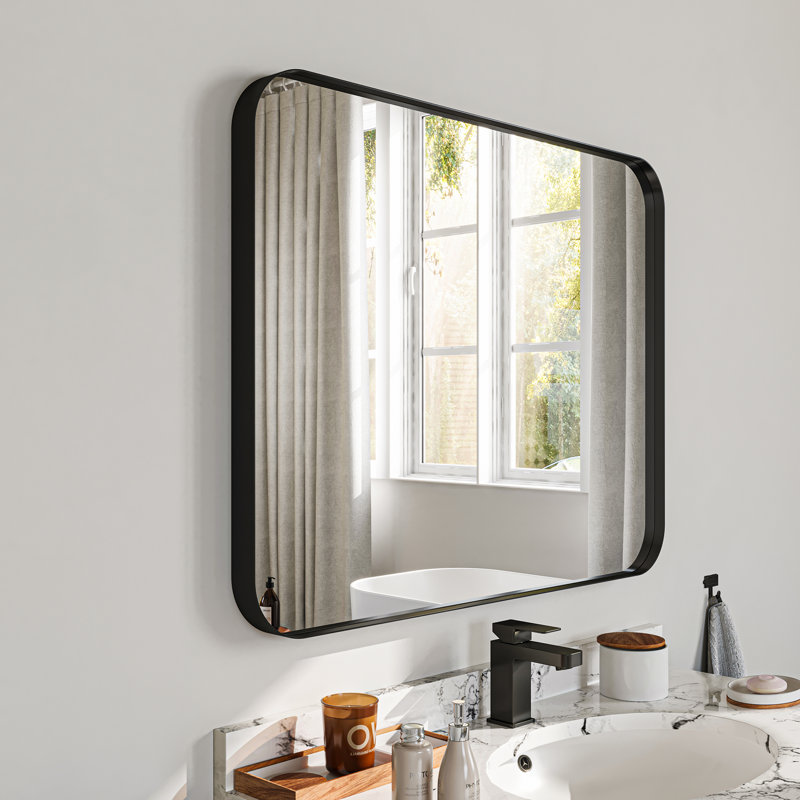 Miroir mural Tahleek, Noir, 28 po x 36 po
