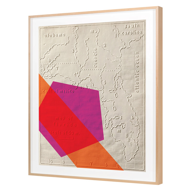 Graphic Map 5 Print by THE Studio, 41'' H x 32'' W
