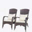 Chaise de patio avec coussins (coussin beige)-225706331