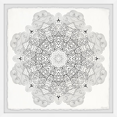 Mandala cœurs - impression de cadre photo