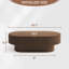  Alethia 44'' Handcrafted Oval Capsule Coffee Table – Fluted Solid Wood Design-1260866401