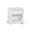 Table de chevet contemporaine blanche