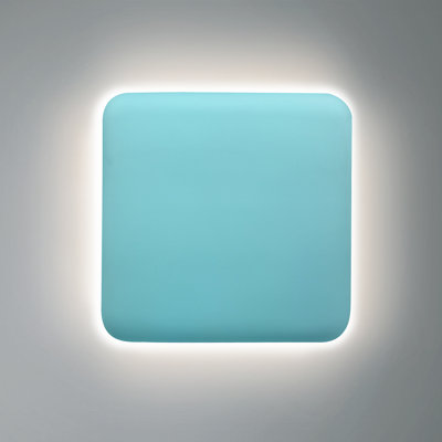 Ambiance - Square Backlit ADA Color Temperature Selectable LED Wall Sconce - Reflecting Pool
