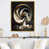 Toile avec cadre flottant or