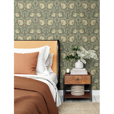 Pimpernel Floral Vintage Peel And Stick Wallpaper